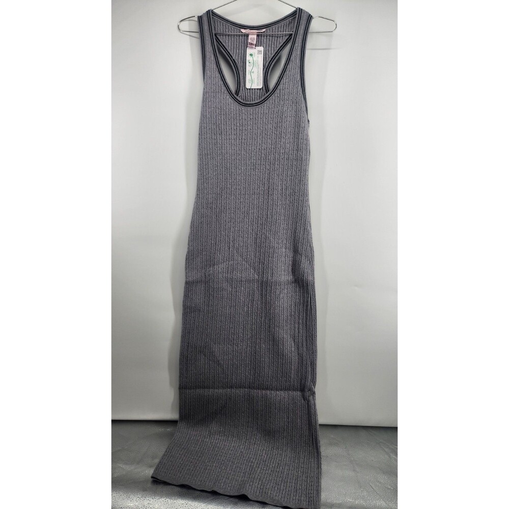 Victoria's Secret Grey XL Luxe Cable Knit Long Slip Dress NWT Soft Comfort‎